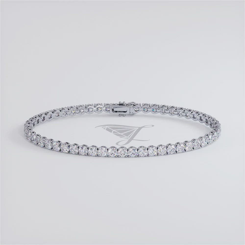 Luxury Full Moissanite Tennis Bracelet For Women Gra Certified 925 Sterling  Silver 3mm-4mm Size Diamond Bracelets Fine Jewelry - Bracelets - AliExpress