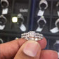 ER-0318 - 1.04 Carat F-SI3 Certified Natural Round Diamond Engagement Ring 14k White Gold