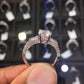 ER-0111 - 1.65 Carat E-SI2 Certified Natural Round Diamond Engagement Ring 14k White Gold