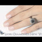 BDR-185 - 1.96 Carat Certified Natural Black Diamond Engagement Ring 14k black Gold