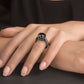 8.04 Carat Certified Natural Black Diamond Engagement Ring 14k Black Gold