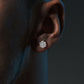 1.00ctw Diamonds Cluster Stud Earrings 14k Rose Gold