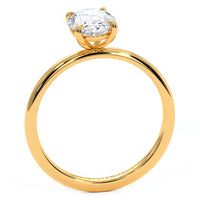 1.5 Carat Oval Cut Petite Wire Basket Solitaire