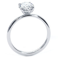 2 Carat Oval Cut Petite Wire Basket Solitaire