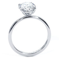 3 Carat Oval Cut Petite Wire Basket Solitaire