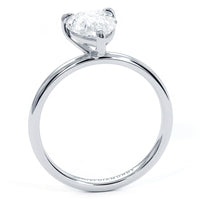 1.5 Carat Pear Shape Petite Wire Basket Solitaire