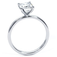 1.5 Carat Emerald Cut Petite Wire Basket Solitaire