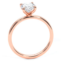 1.5 Carat Oval Cut Petite Wire Solitaire