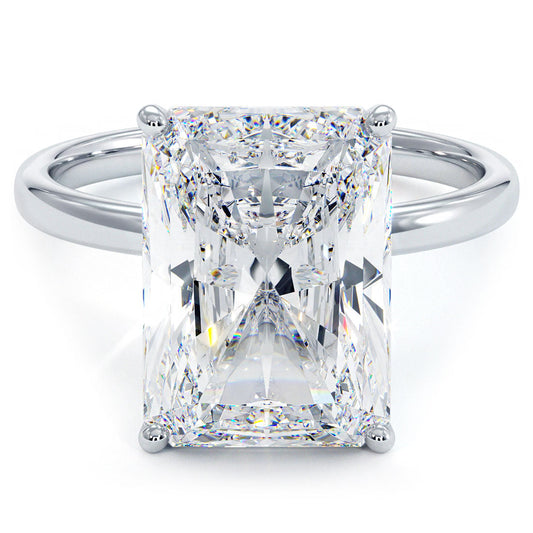 5 Carat Radiant Cut Petite Wire Basket Solitaire