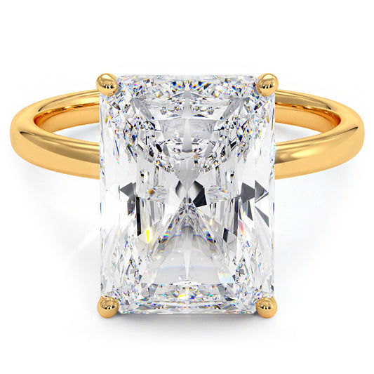 5 Carat Radiant Cut Petite Wire Basket Solitaire