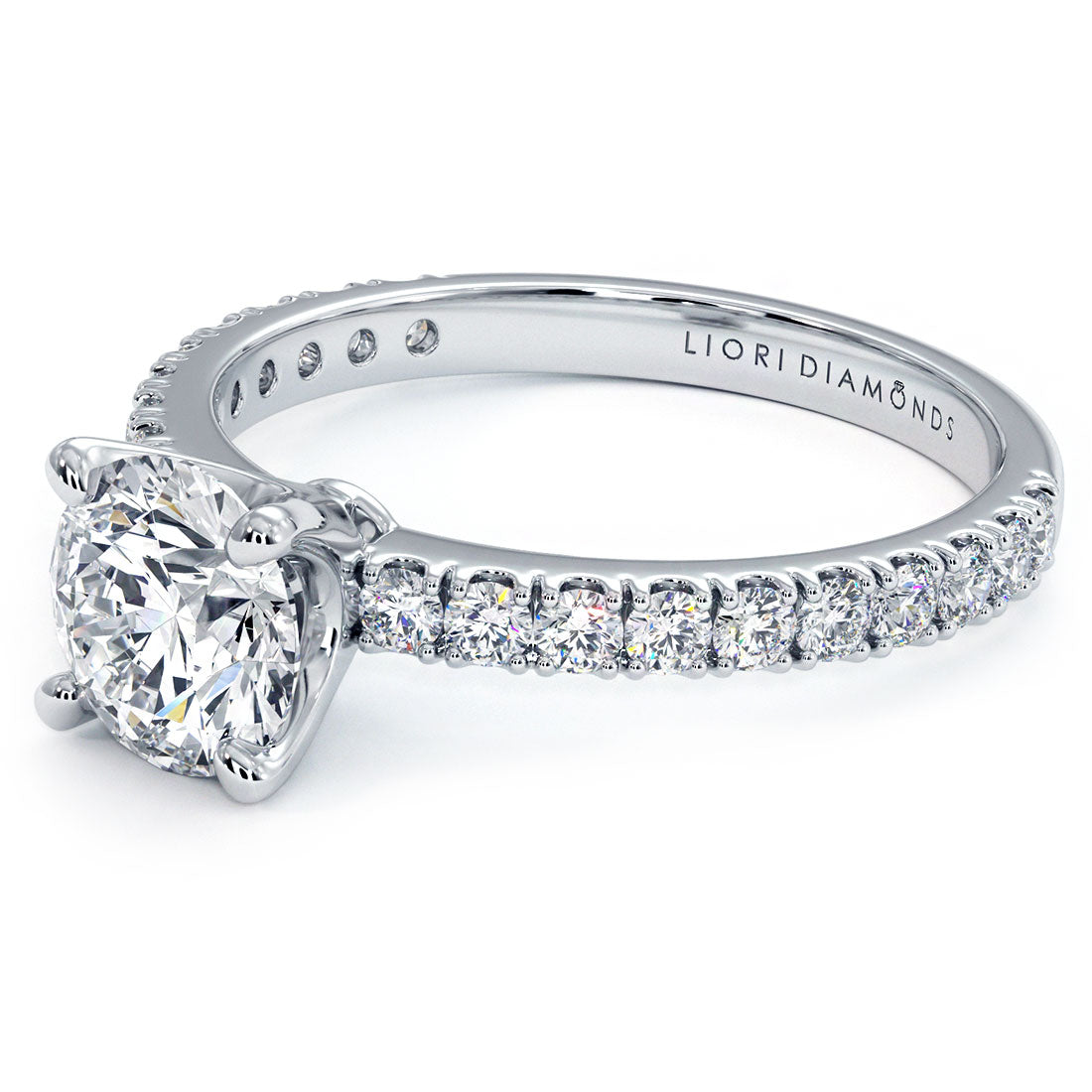 1 Carat Round Brilliant Micro Prong Set