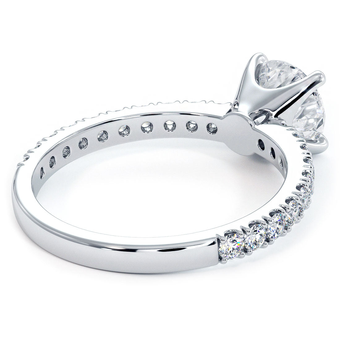 1 Carat Round Brilliant Micro Prong Set