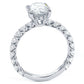 3.05ctw GIA Certified Oval Cut Under Halo Lucida set Lab Grown Diamond Engagement Ring set in 14k White Gold