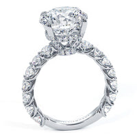 4.51ctw GIA Certified Round Brilliant Lucida set Lab Grown Diamond Engagement Ring set in 14k White Gold