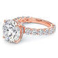 4.80ctw GIA Certified G-VS1 Round Brilliant Lucida set Lab Grown Diamond Engagement Ring set in 14k Rose Gold