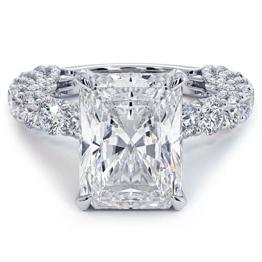 Lucida Setting Radiant Cut Natural Diamond Engagement Rings – Liori Diamonds