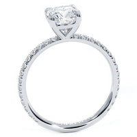 1 Carat Cushion Cut Wire Basket Petite Micropavé