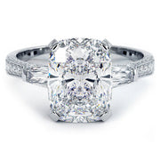 Carat Rectangular Brilliant Cut Diamond Ring Cushion Engagement