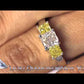 ER-0934 - 2.28 Carat Fancy Yellow & White Radiant Cut Three Stone Diamond Engagement Ring