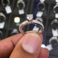 ER-0261 - 1.52 Carat E-SI2 Round Diamond Engagement Eternity Ring 14k White Gold