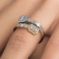 0.75ctw Natural Diamond Baguette Ring Set In 10k Yellow & White Gold