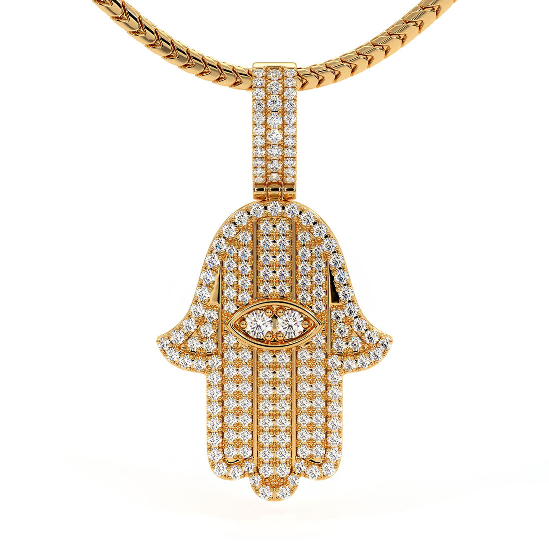Hamsa Necklace - Gold Necklace – Sutra Wear