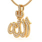 0.98ctw Allah Diamond Pendant 14k Yellow Gold
