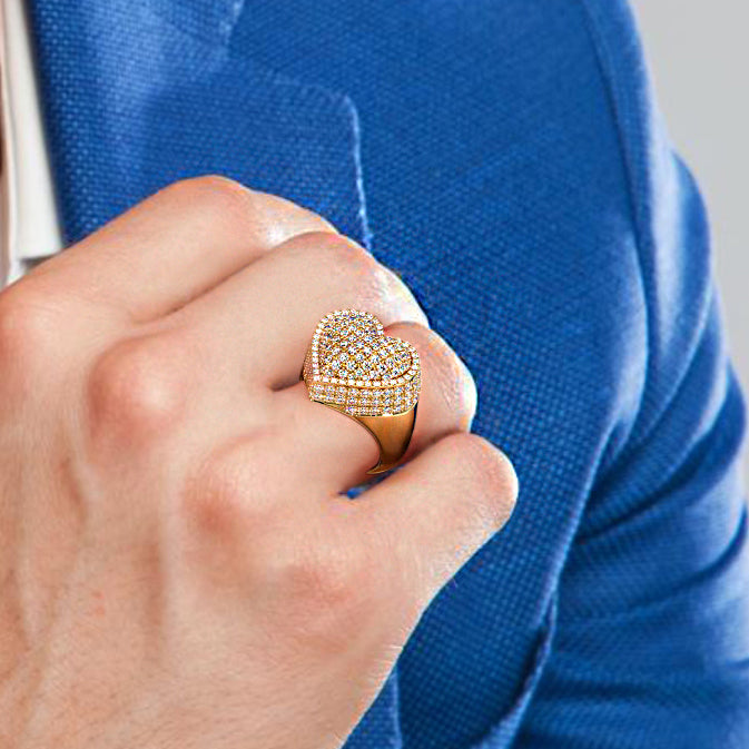 Men's Diamond Solitaire Fashion Ring .40 CT 14K Gold Size:12 (RAL)  (PPJ033640) | eBay