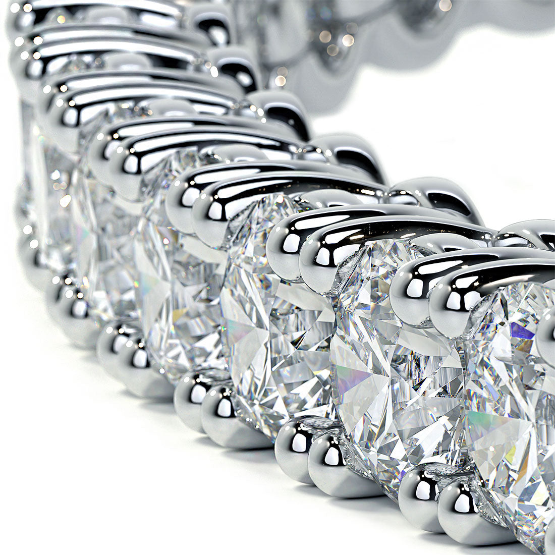 7.50ctw Round Brilliant Diamond Tennis Bracelet set in 14k White Gold