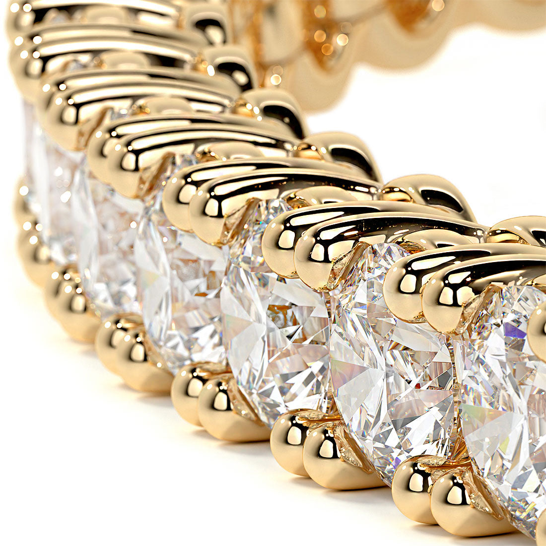 8.50ctw Round Brilliant Diamond Tennis Bracelet set in 14k Yellow Gold