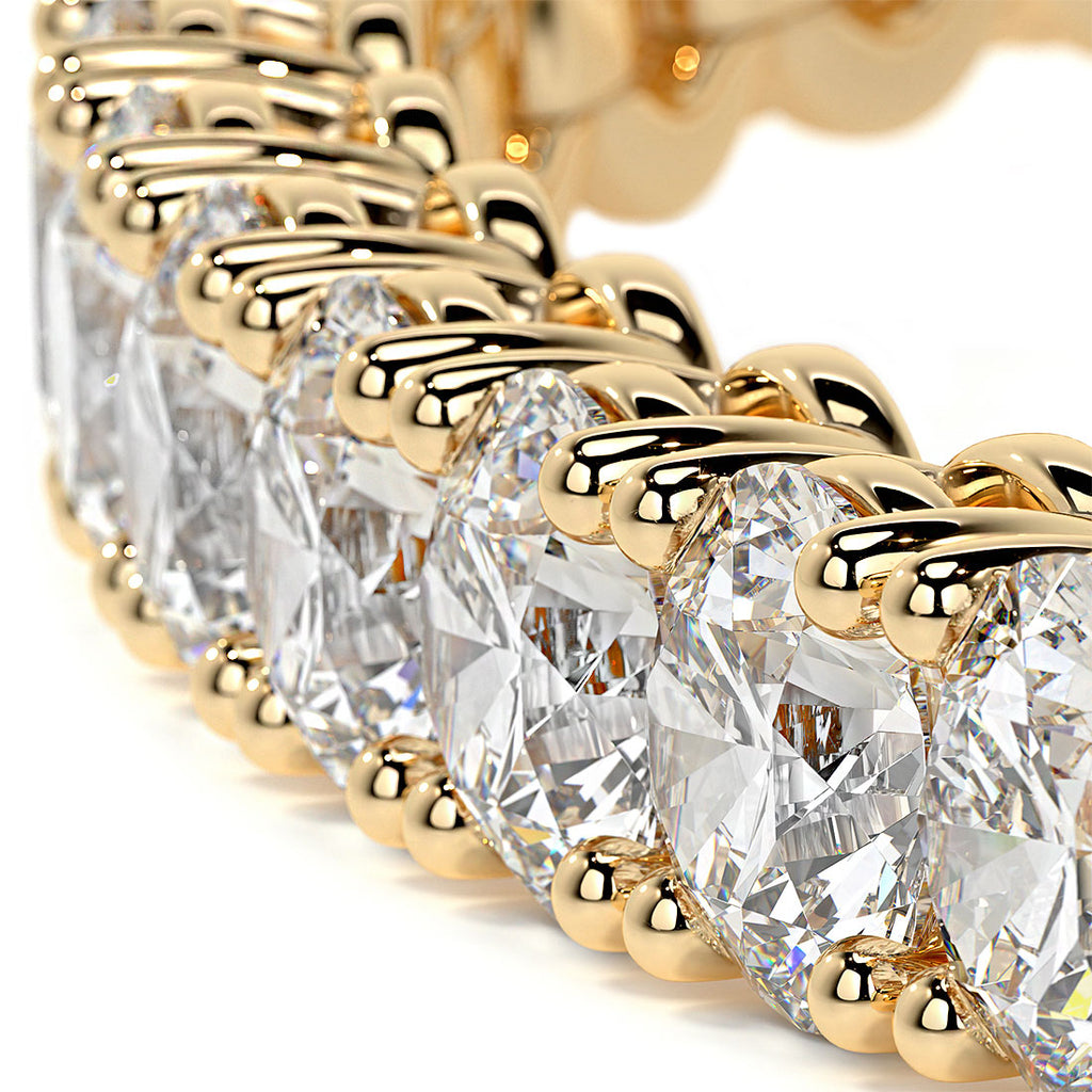 9.50ctw Round Brilliant Diamond Eternity Tennis Bracelet set in 14k Yellow Gold