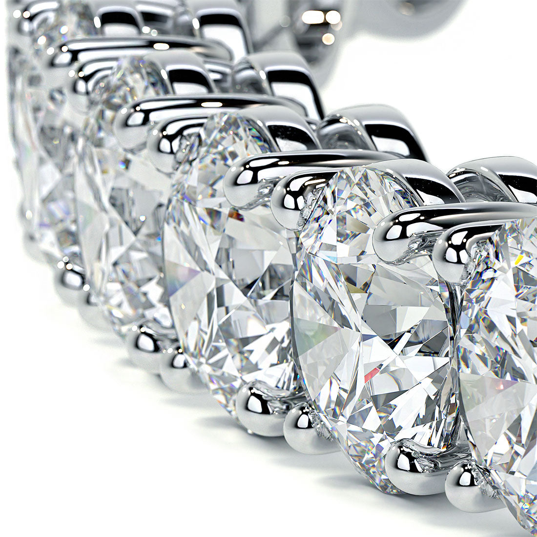 12.00ctw Round Brilliant Diamond Tennis Bracelet set in 14k White Gold