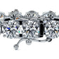 12.00ctw Round Brilliant Diamond Eternity Tennis Bracelet set in 14k White Gold
