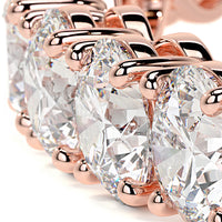 21.00ctw Round Brilliant Diamond Eternity Tennis Bracelet set in 14k Rose Gold