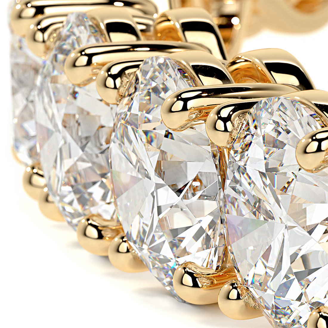 21.00ctw Round Brilliant Diamond Tennis Bracelet set in 14k Yellow Gold