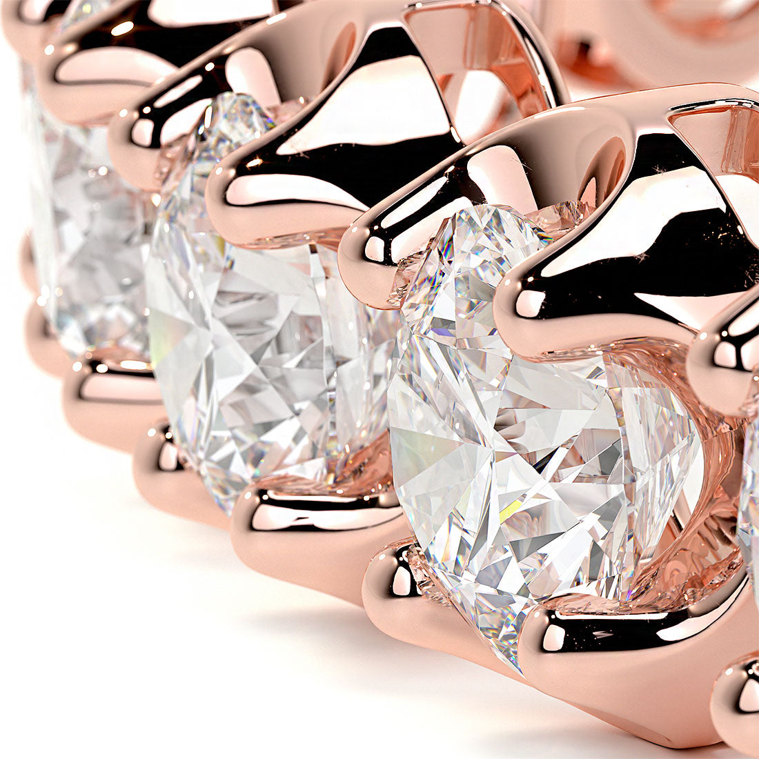 8.50ctw Round Brilliant Buttercup Diamond Tennis Bracelet set in 14k Rose Gold