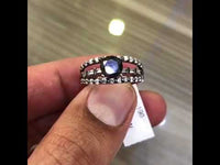 BDR-190 - 1.63 Carat Certified Natural Black Diamond Engagement Ring 14k Black Gold