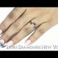 A-013 - 0.92 Carat H-SI2 Princess Cut Diamond Solitaire Engagement Ring 14k White Gold