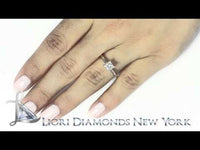 A-013 - 0.92 Carat H-SI2 Princess Cut Diamond Solitaire Engagement Ring 14k White Gold