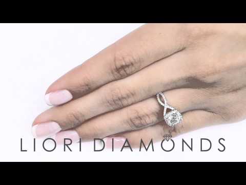 ER- 0980 - 1.78 Carat F-SI1 Natural Round Diamond Engagement Ring 18k Gold Vintage Style
