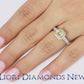 1.87 Carat GIA Certified Fancy Intense Yellow Diamond Engagement Ring 18k Gold