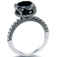 3.26 Carat Carrie's Sex & The City 2 Natural Black Diamond Engagement Ring 18k