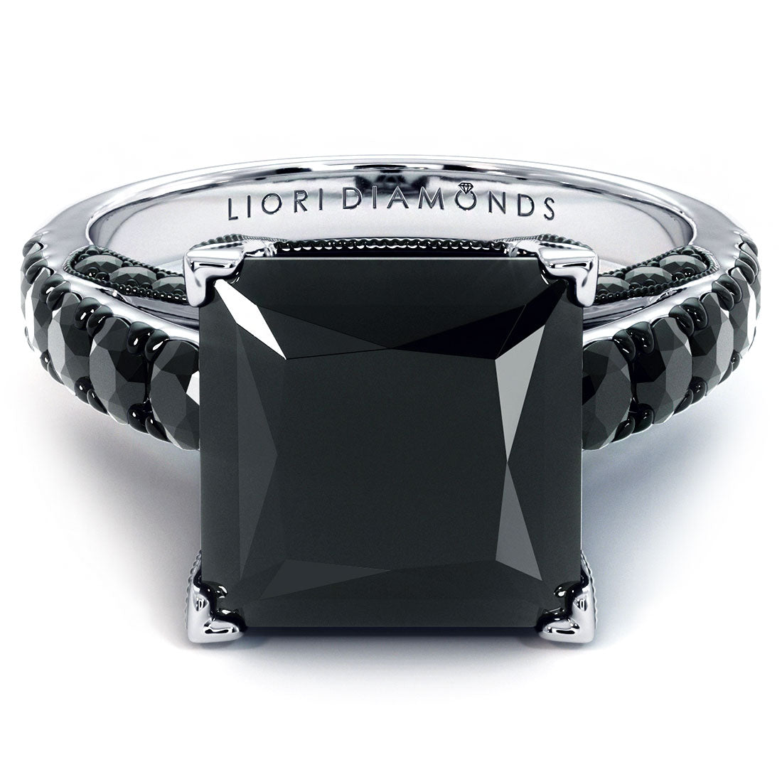 1.01 Cts Treated Fancy Black Diamond AAA Quality Princess Cut – Instagem