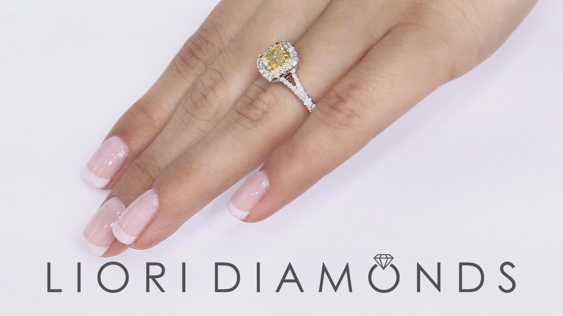 1.62 Ct. GIA Certified Natural Fancy Yellow Cushion Cut Diamond Engagement Ring