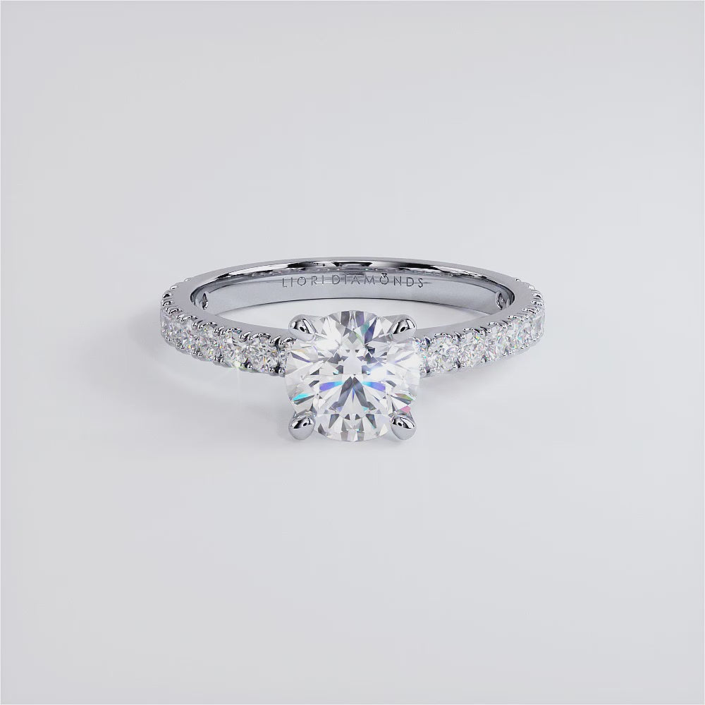 1 Carat Round Brilliant Micro Prong Set