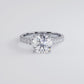 2 Carat Round Brilliant Micro Prong Set Cathedral