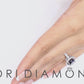 4.28 Carat Certified Natural Black Diamond Engagement Ring Set in Platinum