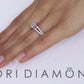 1.37 Carat D-SI2 EGL Certified Round Diamond Engagement Ring 18k White Gold