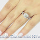 2.92 Carat G-SI3 Certified Natural Round Diamond Engagement Ring 18k White Gold