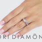 1.00 Carat H-SI2 Certified Natural Round Diamond Engagement Ring 14k White Gold